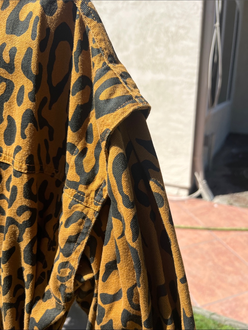 Future Collective Leopard Print Button-Front Shirt Dress - Picture 4 of 14